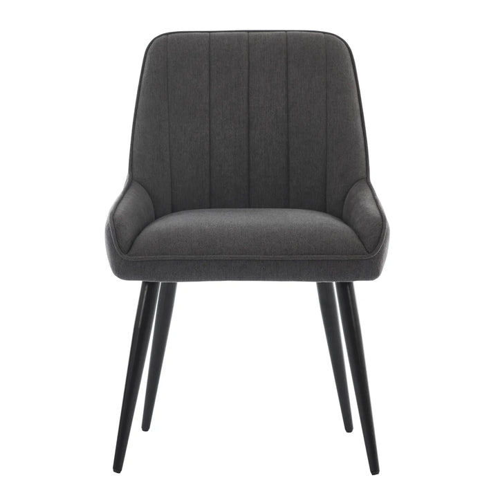 Gemini - Chaises de salle à manger en tissu, paquet de 2