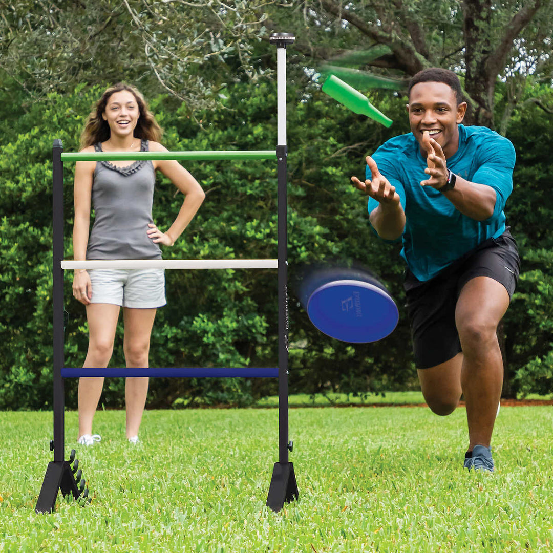 EastPoint 2-in-1 Ladder Ball and Bottle Shooter Set