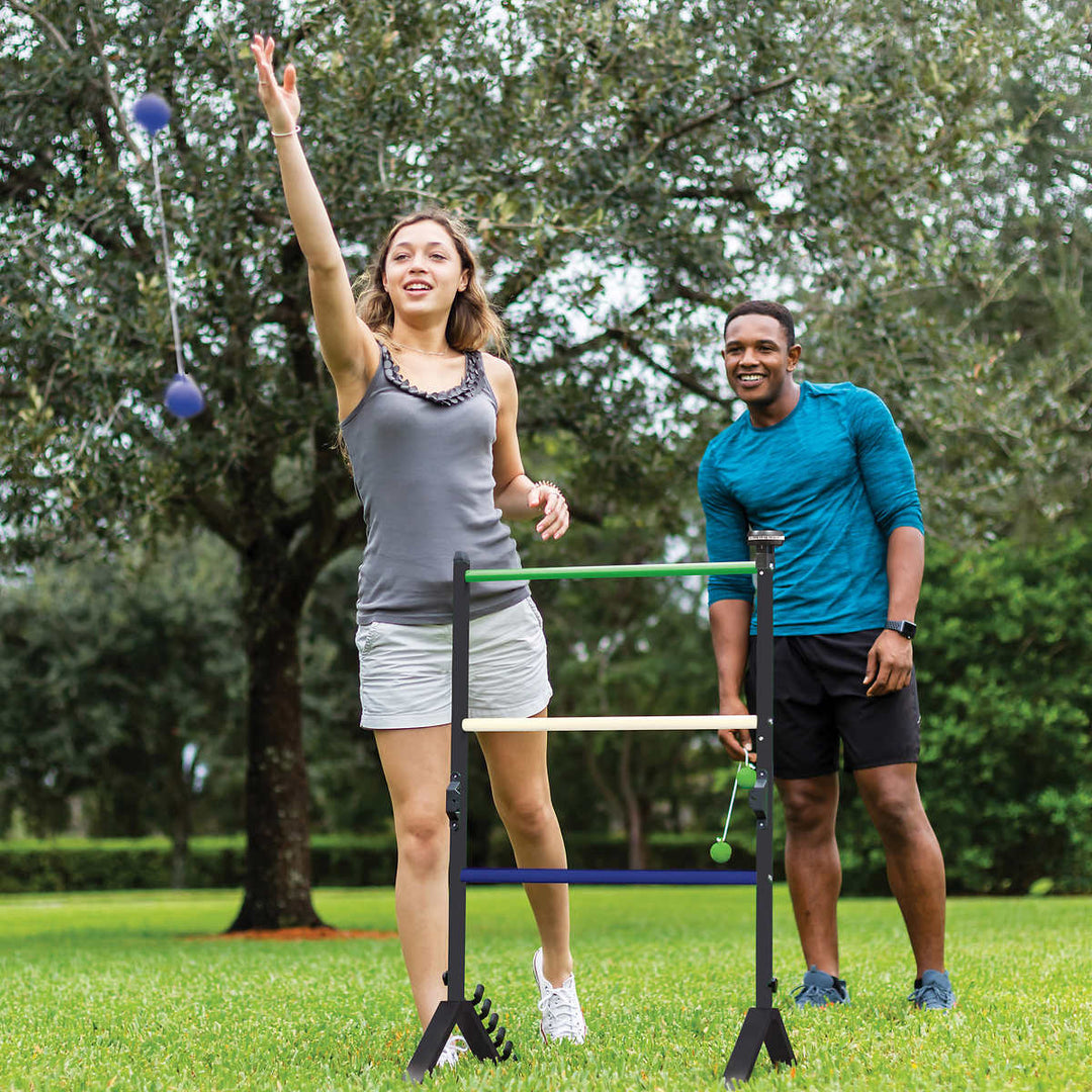 EastPoint 2-in-1 Ladder Ball and Bottle Shooter Set