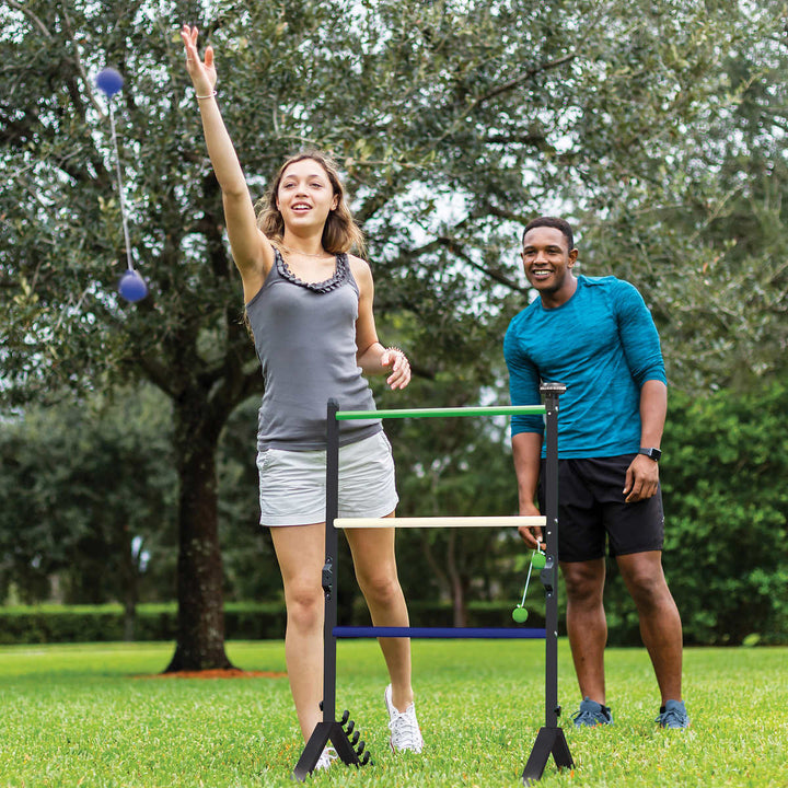 EastPoint 2-in-1 Ladder Ball and Bottle Shooter Set
