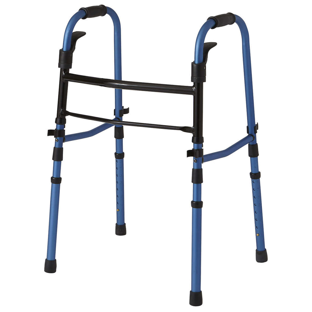 Medline Folding Walker with 5” Wheels