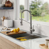 Kraus - 33 in single bowl kitchen sink for workstation with two mountings