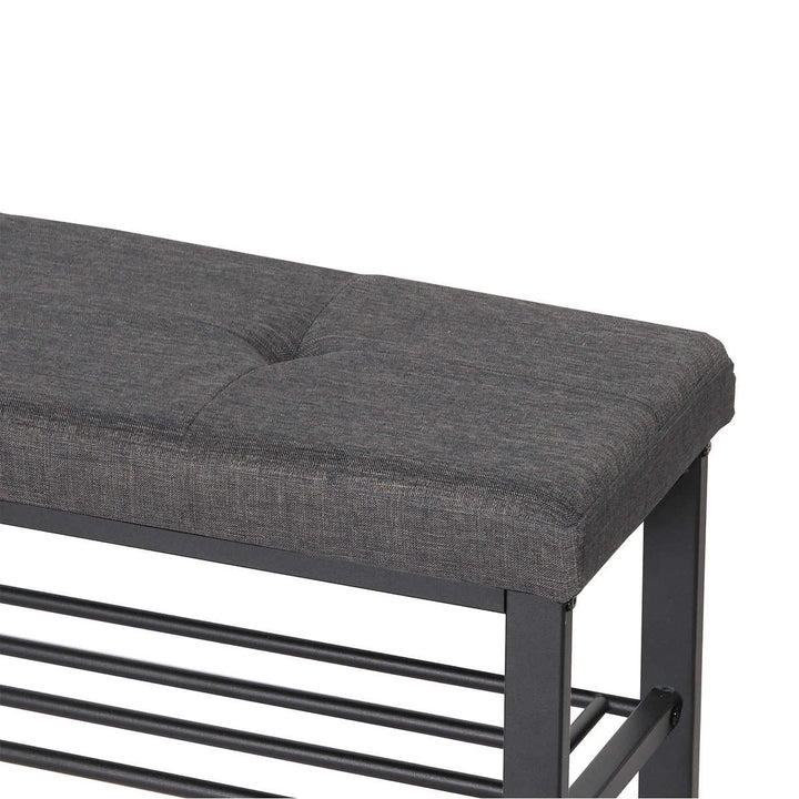Neatfreak - Upholstered Fabric Shoe Storage Bench
