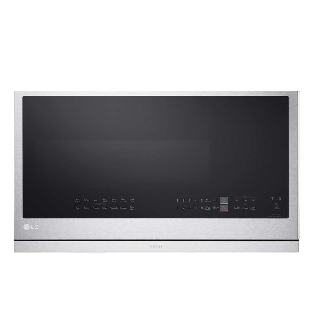LG - Micro-ondes intelligent avec hotte intégrée de 2,1 pi³