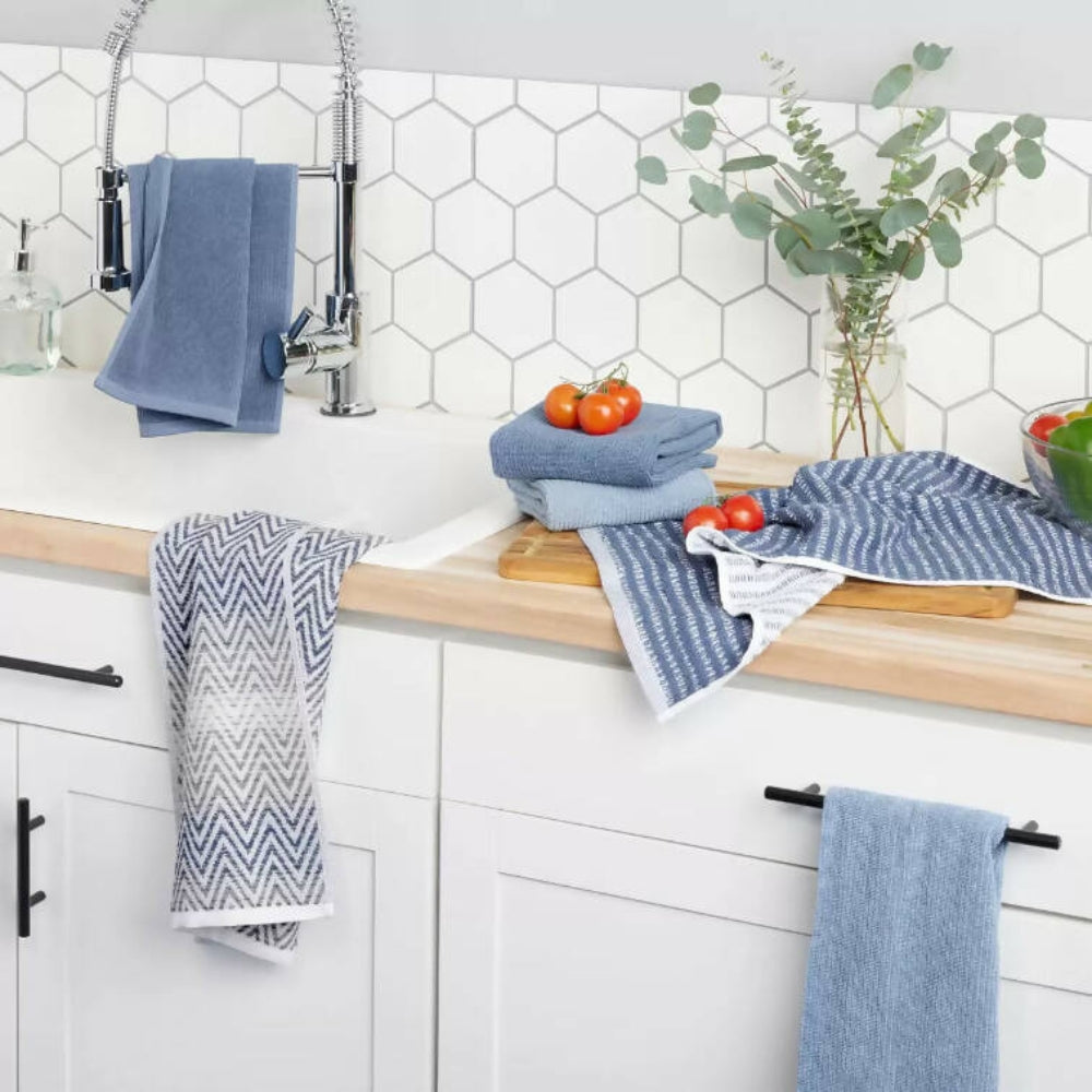 Town &amp; Country Living Dylan Organic Kitchen Towels, 6 Pack