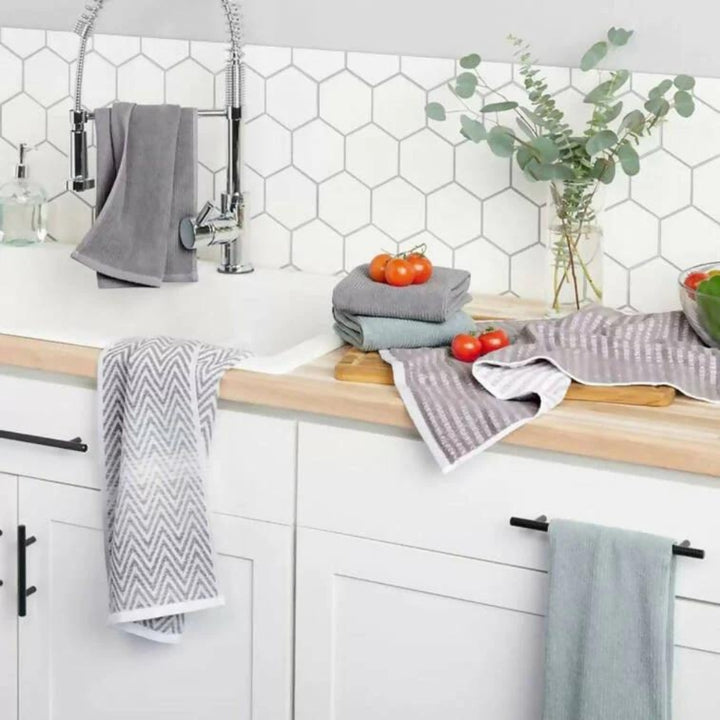 Town &amp; Country Living Dylan Organic Kitchen Towels, 6 Pack