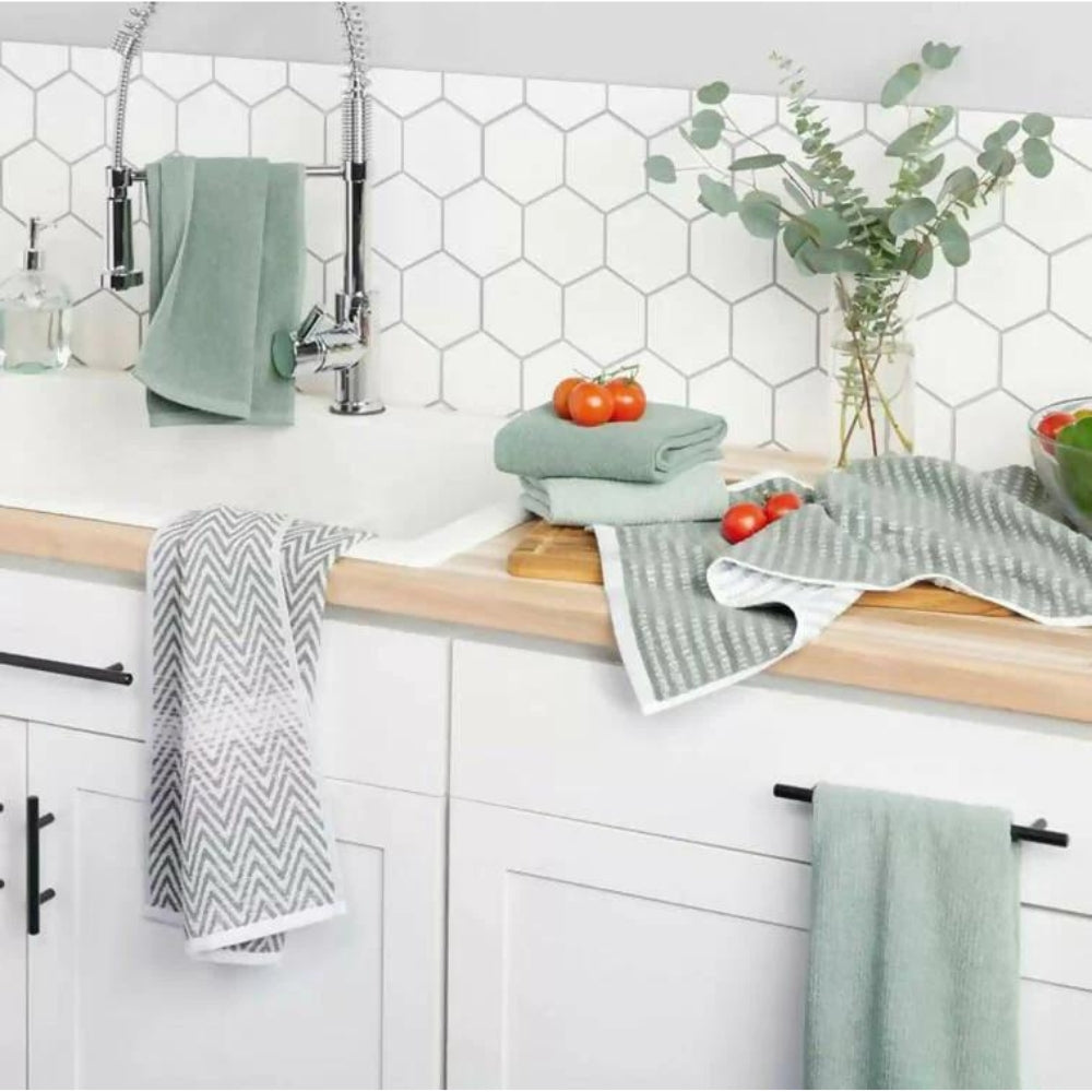 Town &amp; Country Living Dylan Organic Kitchen Towels, 6 Pack