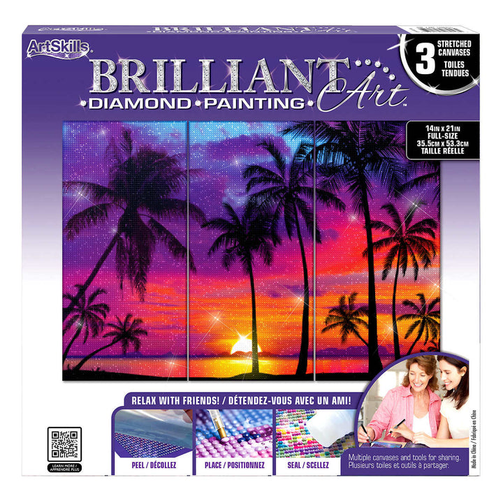 ArtSkills Brilliant Art Diamond Painting Kit - 3-Pack