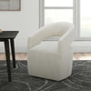 Gilman Creek Kaya Fabric Dining Chair with Casters