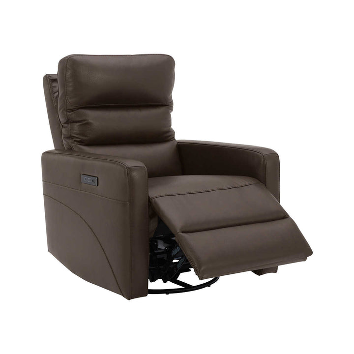 Gilman Creek Power Swivel Leather Recliner