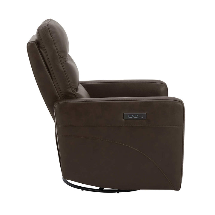 Gilman Creek Power Swivel Leather Recliner