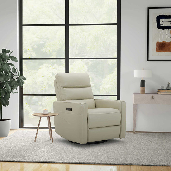 Gilman Creek Power Swivel Leather Recliner