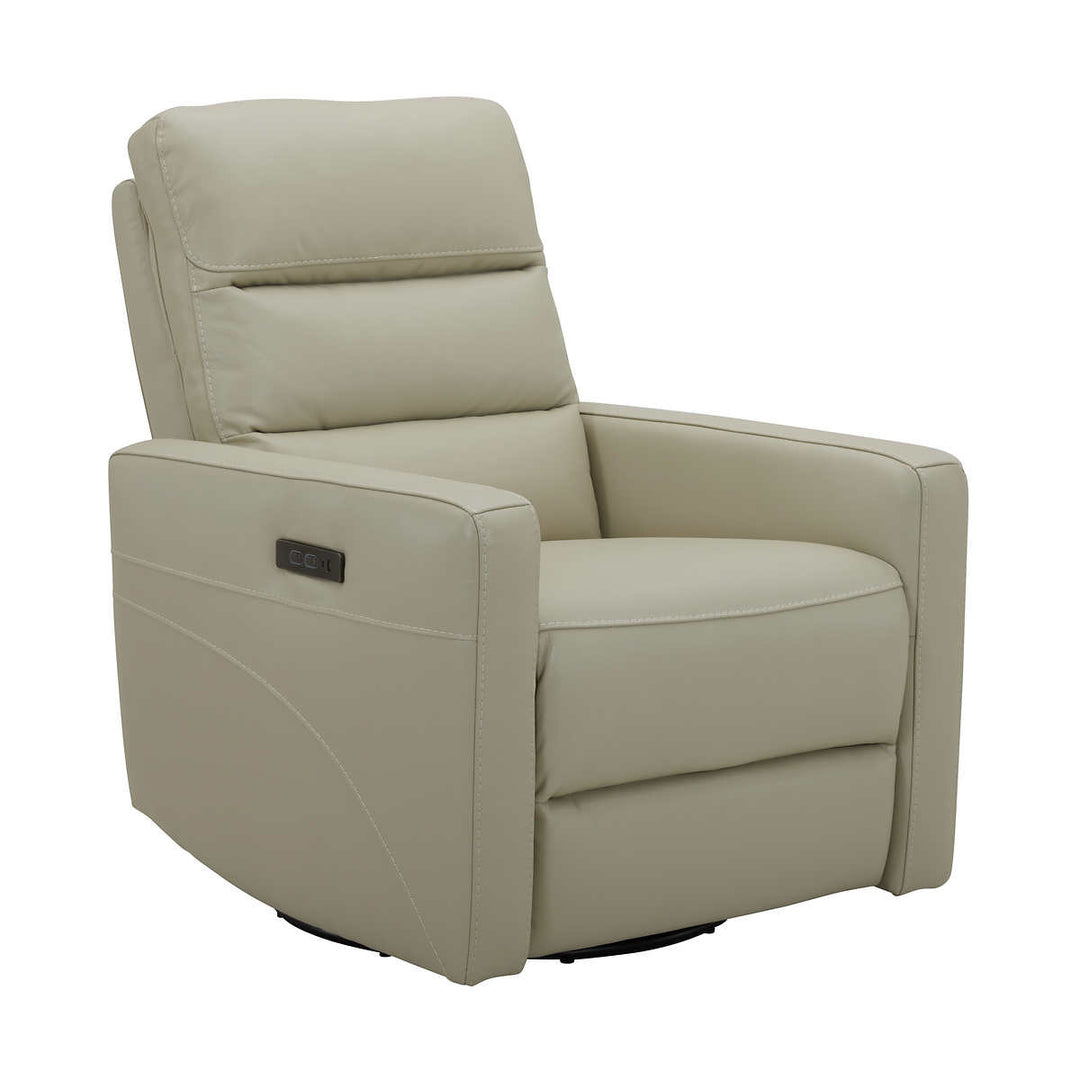 Gilman Creek Power Swivel Leather Recliner