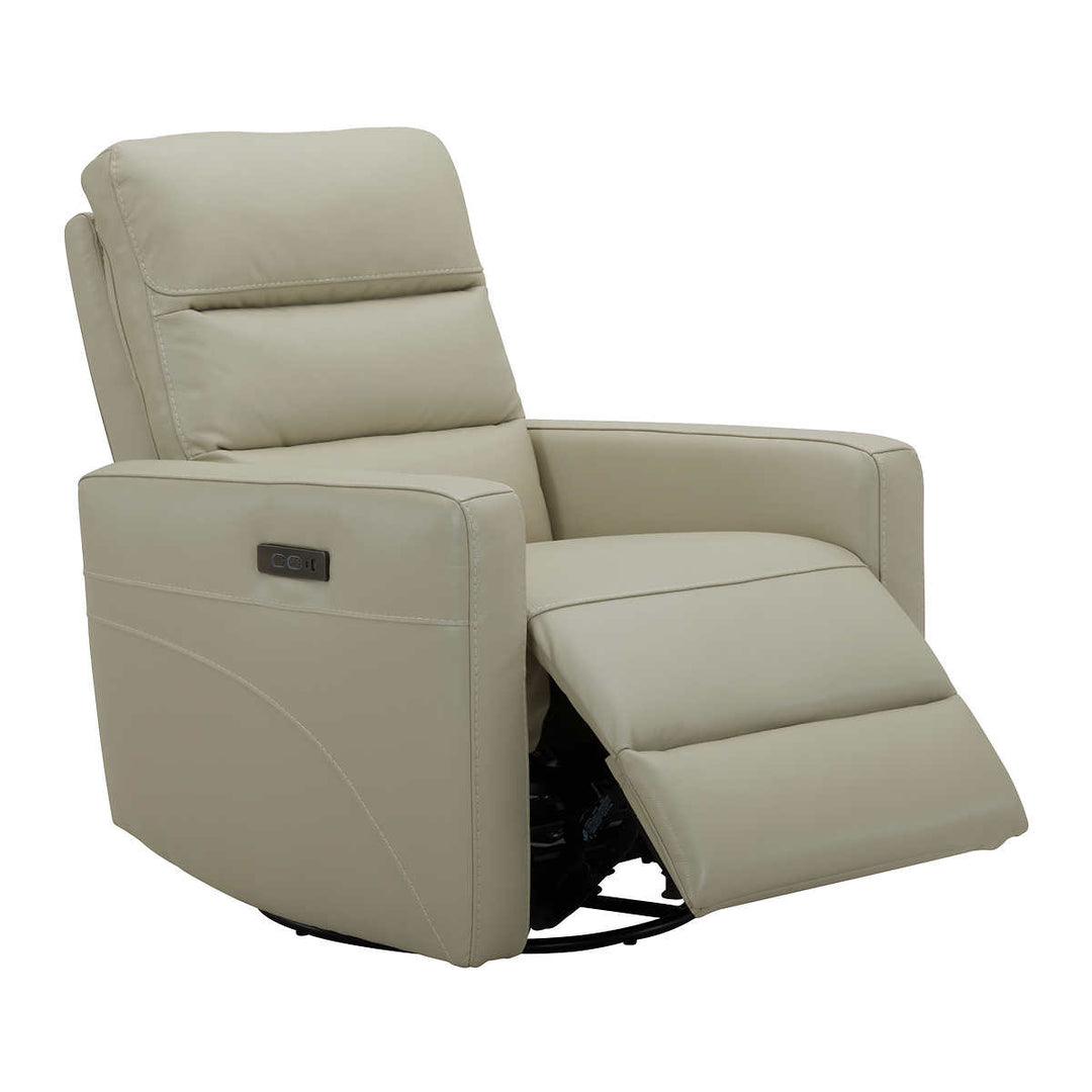 Gilman Creek Power Swivel Leather Recliner