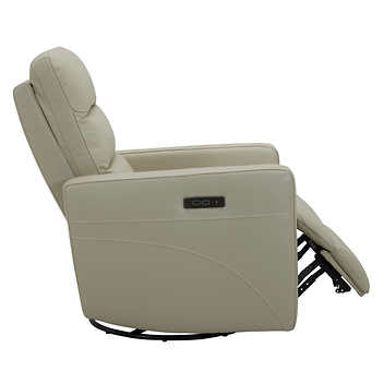 Gilman Creek Power Swivel Leather Recliner