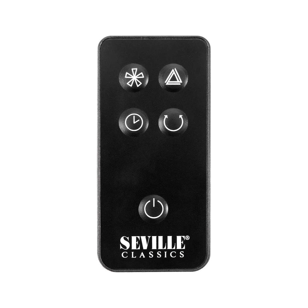 Seville Oscillating Black Tower Fan with Touch Controls
