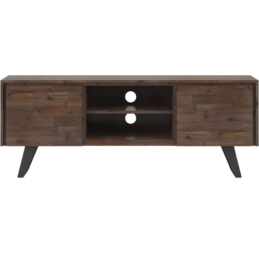 SIMPLIHOME Lowry TV Media Stand in Acacia