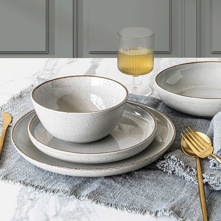 Over & Back 16-Piece Stoneware Dinnerware Set