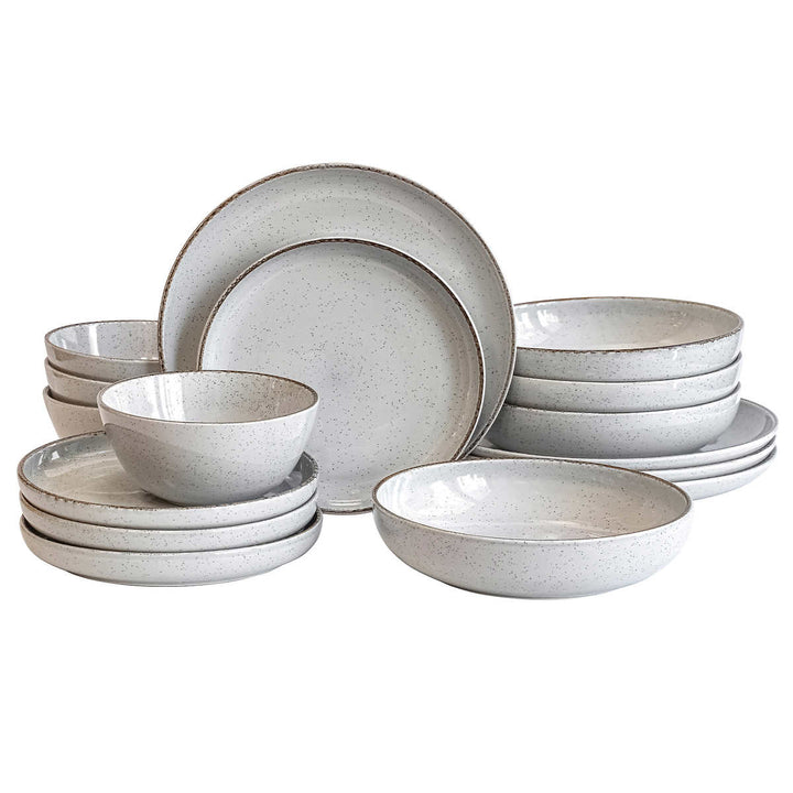 Over & Back 16-Piece Stoneware Dinnerware Set