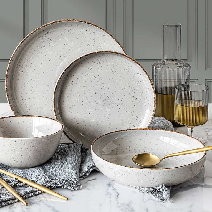 Over & Back 16-Piece Stoneware Dinnerware Set
