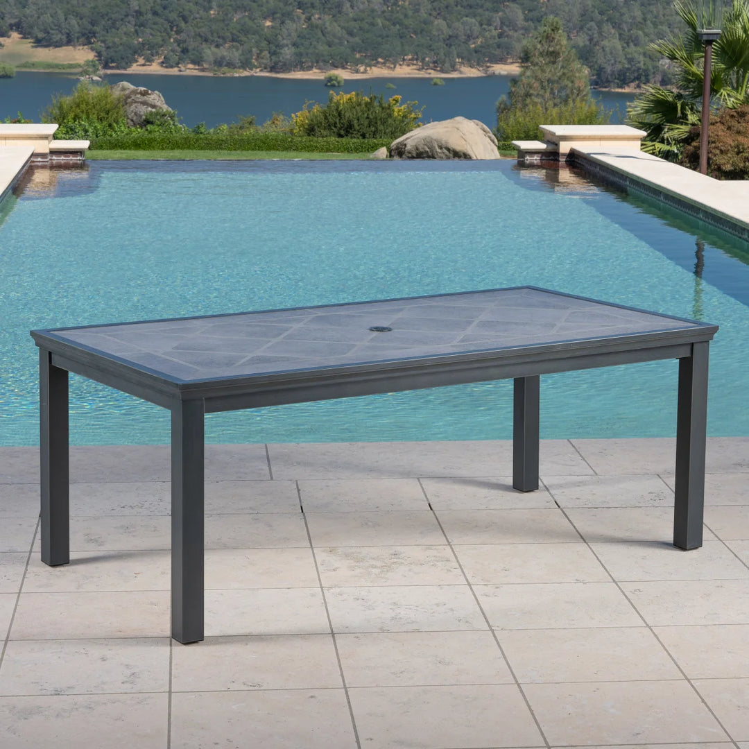 SunVilla - Ensemble de salle à manger de patio Havana, 7 pièces