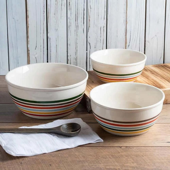Baum 3-Piece Striped Bowl Set