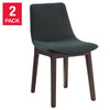 Aiden & Ivy - Chaises de salle à manger en tissu , paquet de 2