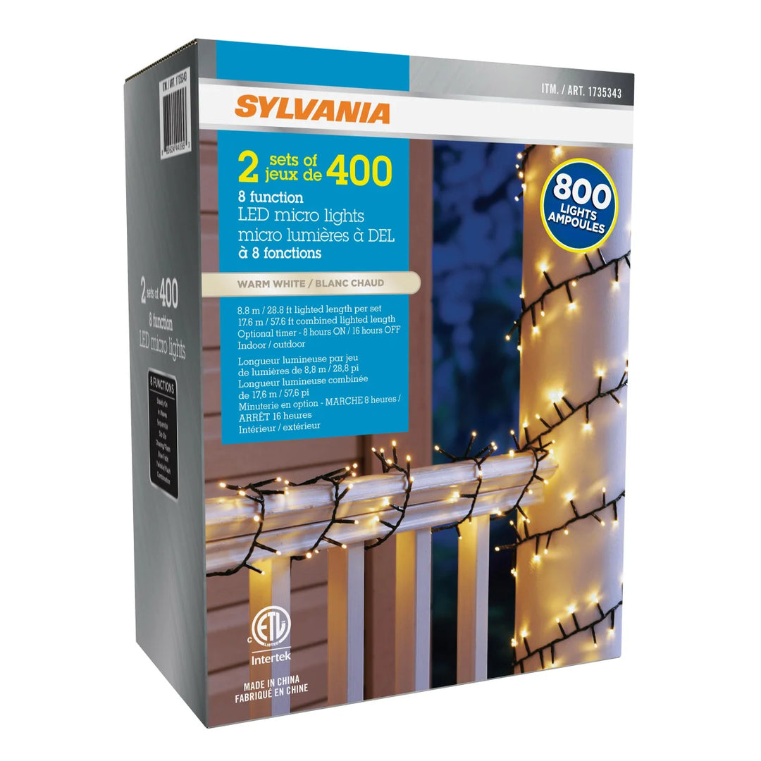 Sylvania LED Christmas Lights - 2-Pack