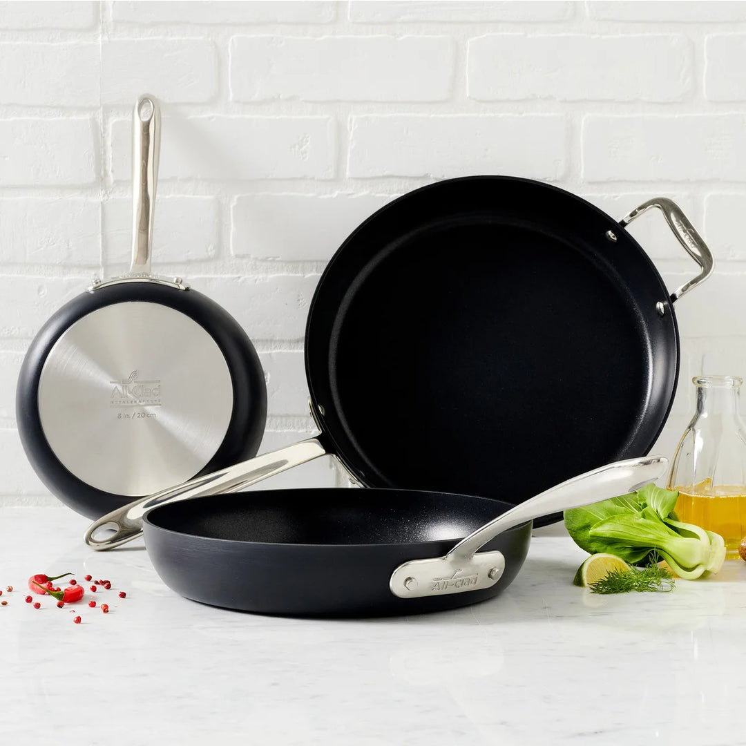 All-Clad 3-Piece Frying Pan Set