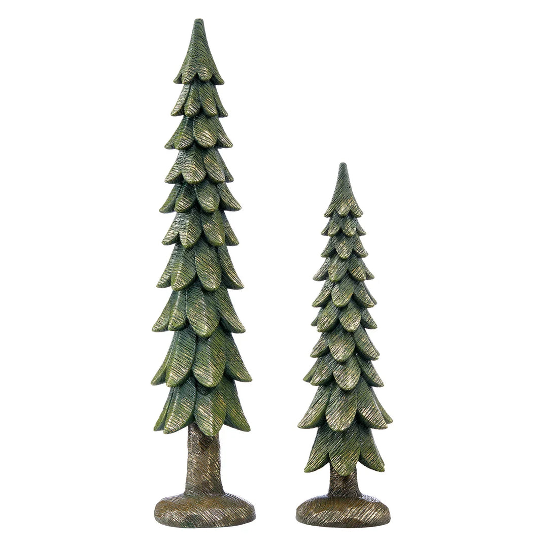 5-Piece Christmas Trees and Deer Family Set