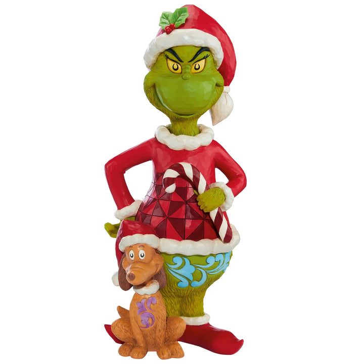 Jim Shore Grinch and Max Holiday Statue