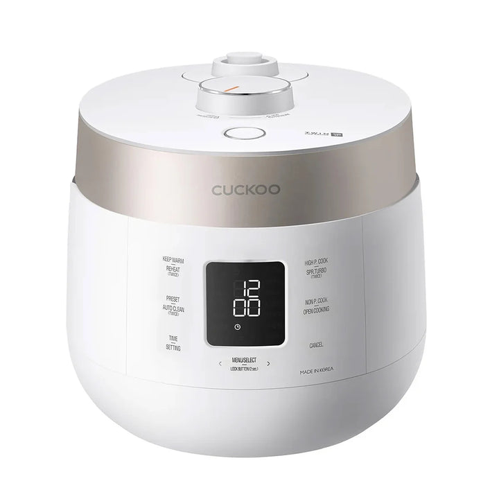 Cuckoo - Cuiseur à riz à double pression de 6 tasses et chauffe-plat