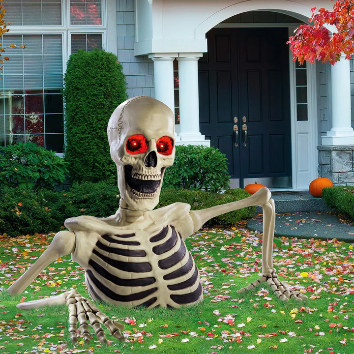 Halloween Giant Ground Breaking Skeleton