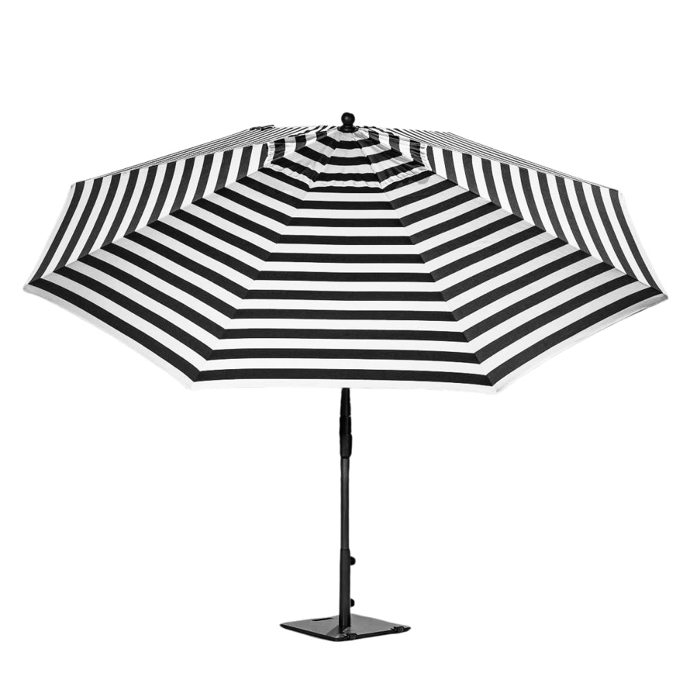 Sunvilla Round Cabana Stripe Aluminum Market Umbrella