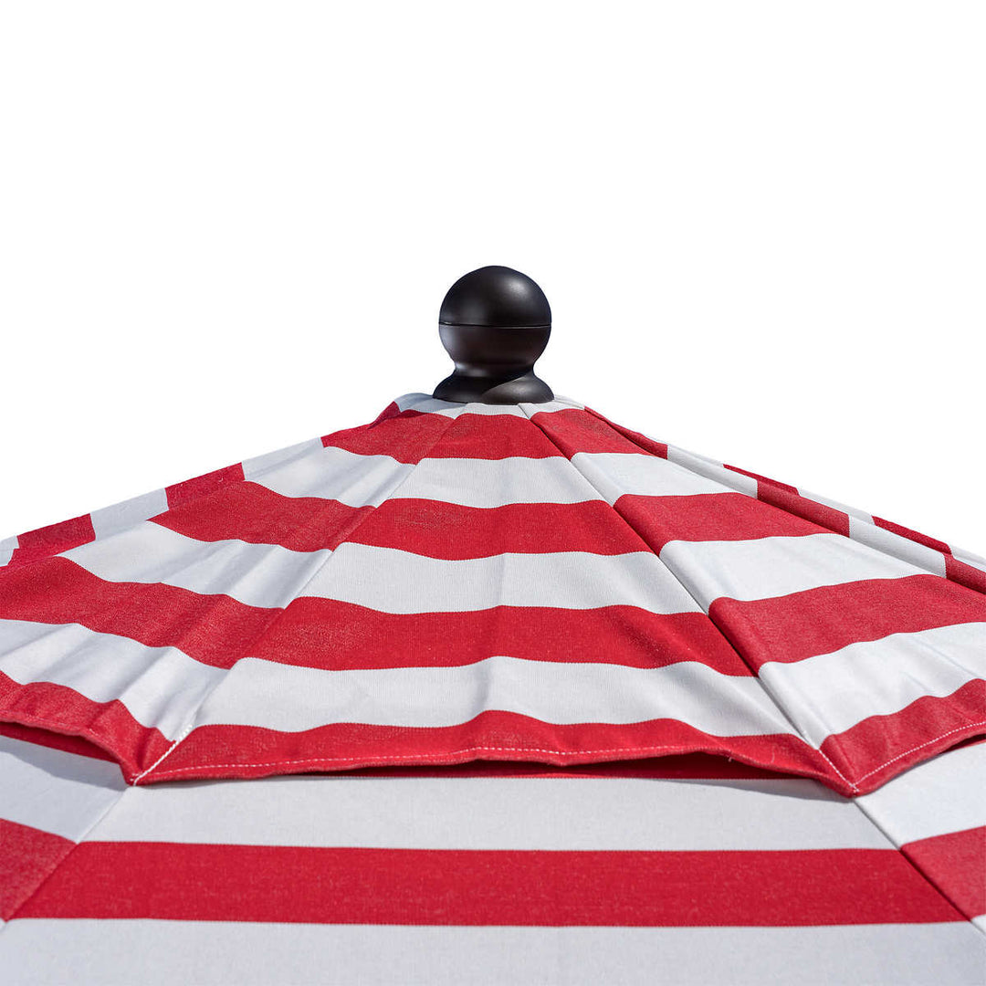 Sunvilla Round Cabana Stripe Aluminum Market Umbrella
