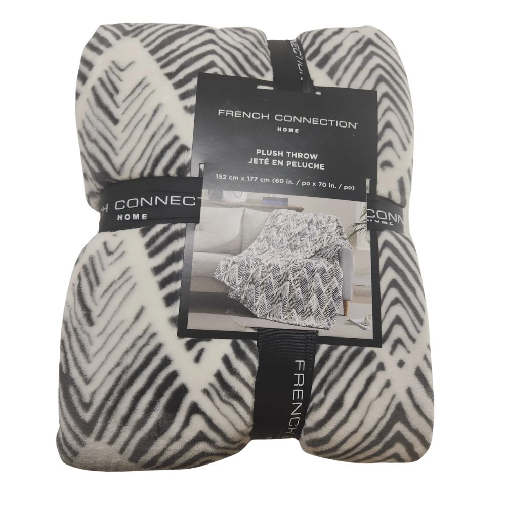 French Connection Home Plush Throw
