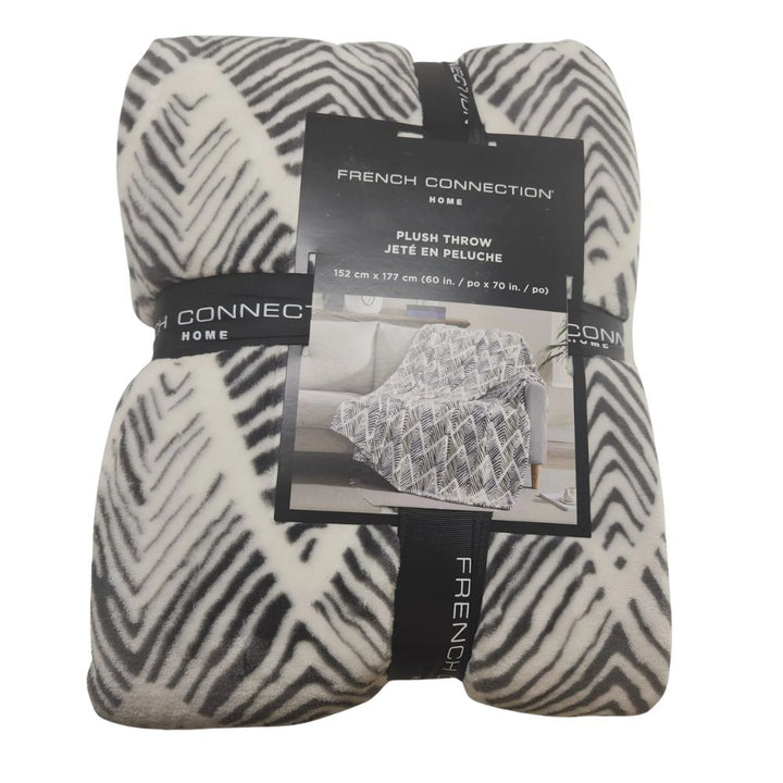 French Connection Home Plush Throw