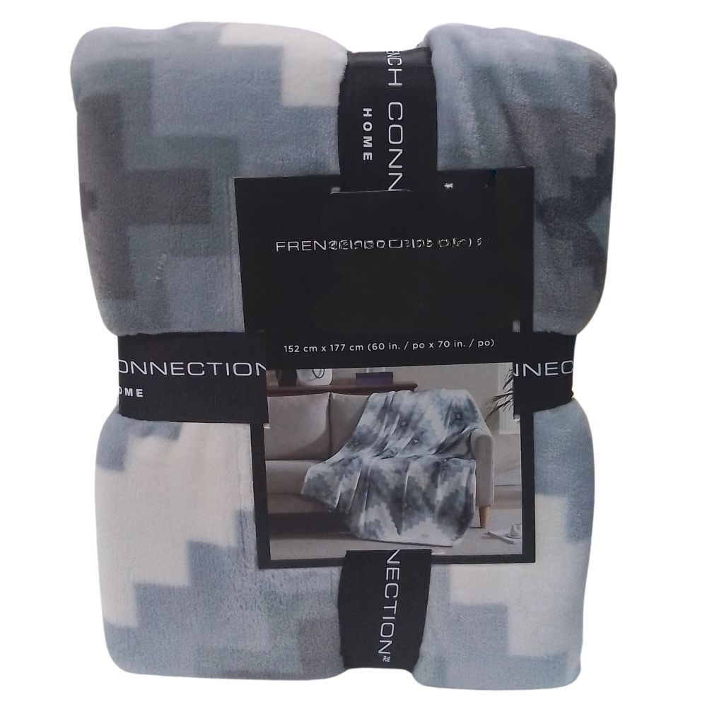 French Connection Home Plush Throw