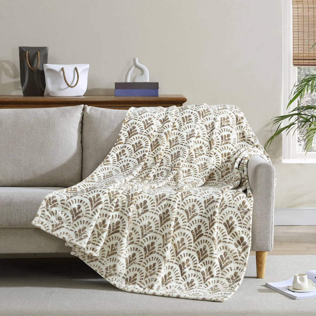 French Connection Home Plush Throw