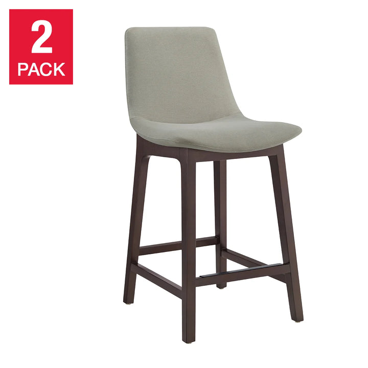 Aiden & Ivy - Tabouret de comptoir en tissu, paquet de 2