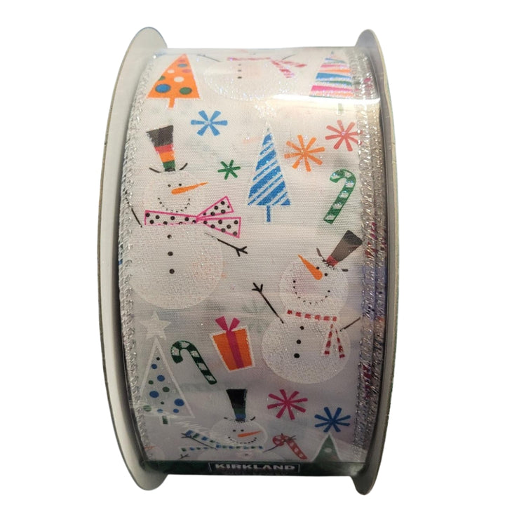 Kirkland Signature - Ruban de Noël bordé de fil de fer