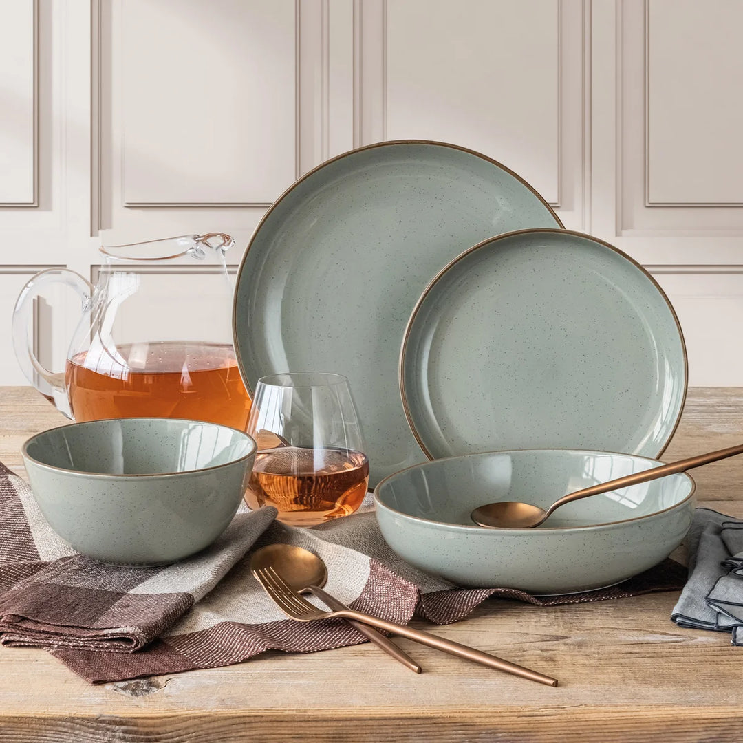 Over & Back 16-Piece Stoneware Dinnerware Set