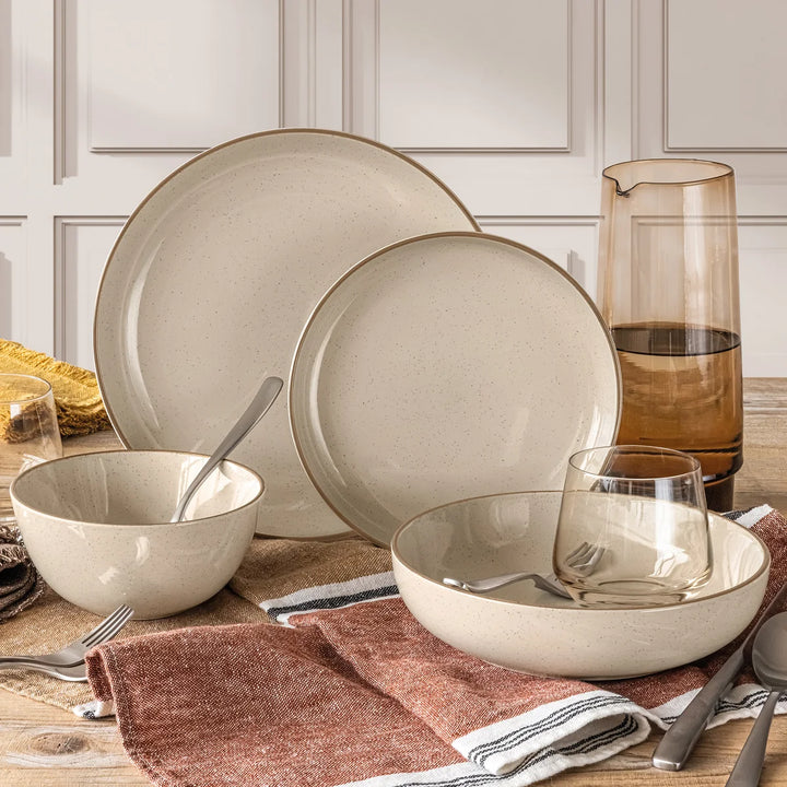 Over & Back 16-Piece Stoneware Dinnerware Set