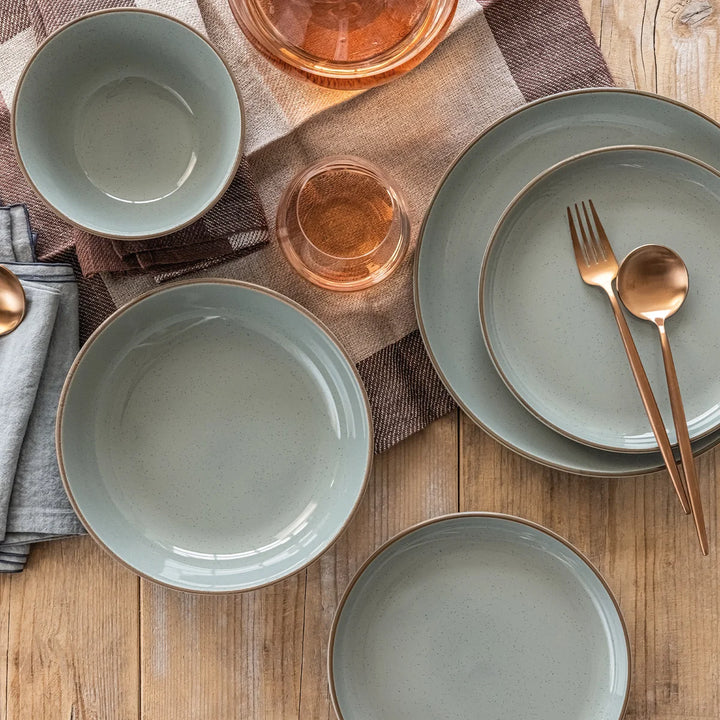 Over & Back 16-Piece Stoneware Dinnerware Set