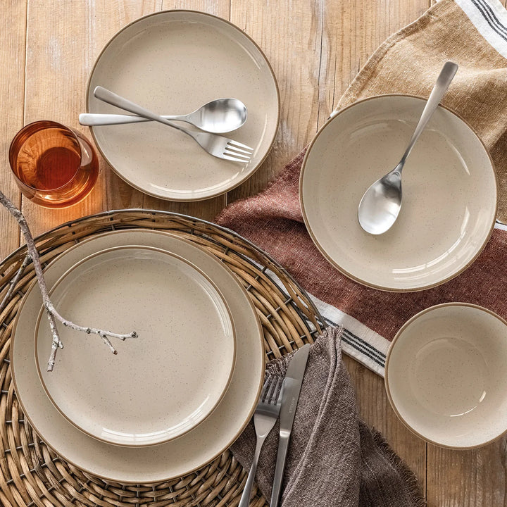 Over & Back 16-Piece Stoneware Dinnerware Set