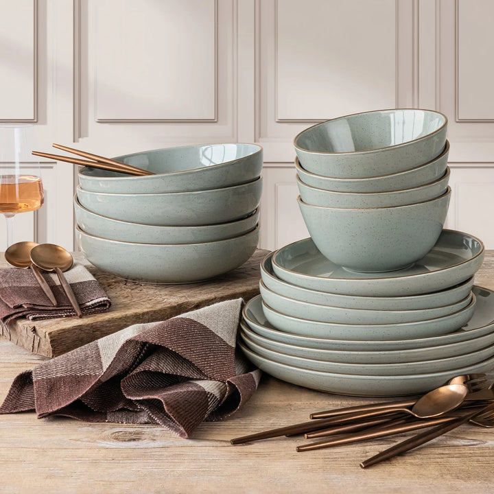 Over & Back 16-Piece Stoneware Dinnerware Set