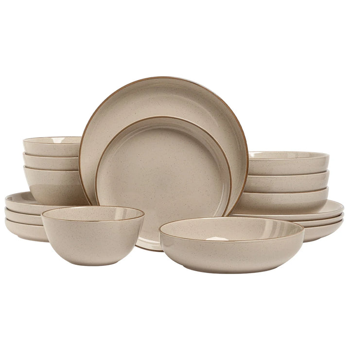 Over & Back 16-Piece Stoneware Dinnerware Set
