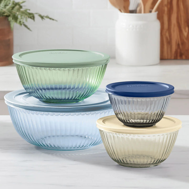 Pyrex Color Mixing Bowl Set with Lids