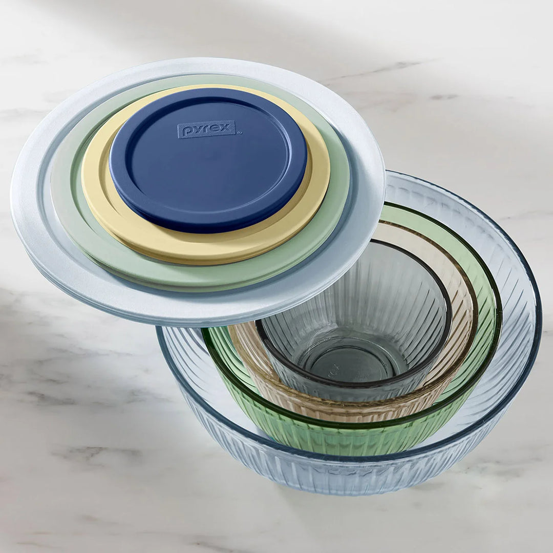 Pyrex Color Mixing Bowl Set with Lids
