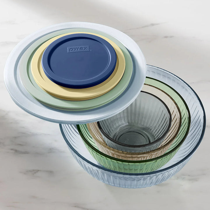 Pyrex Color Mixing Bowl Set with Lids